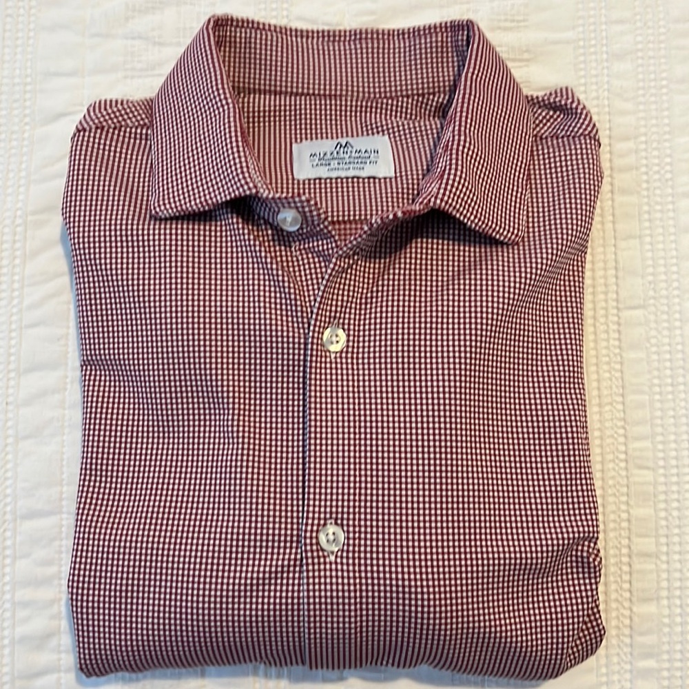 Garnet Gingham Mizzen + Main Button Up